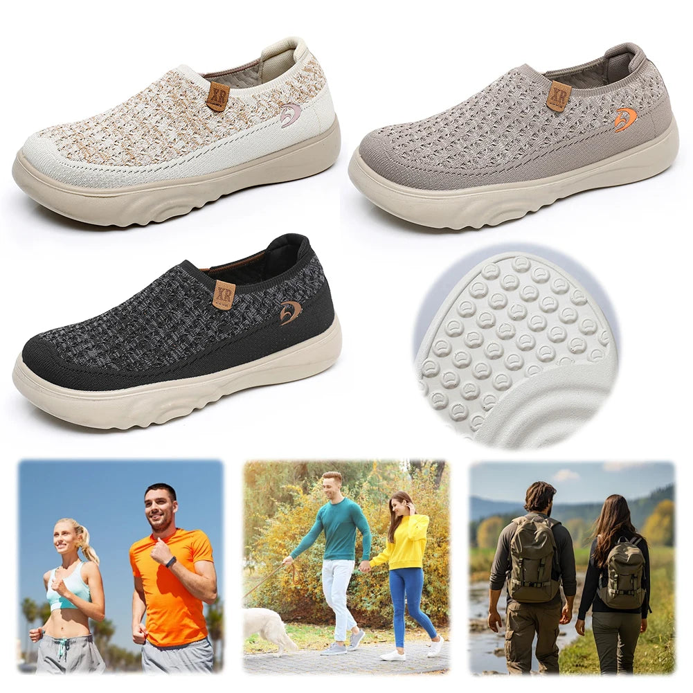 Women Anti Slip Casual Travel Shoes Breathable Lightweight Walking Loafers Round Toe Comfortable Boat Shoes for Outdoor Travel
