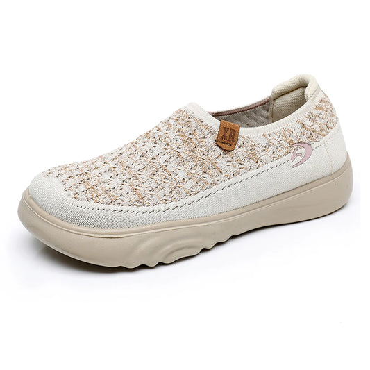 Women Anti Slip Casual Travel Shoes Breathable Lightweight Walking Loafers Round Toe Comfortable Boat Shoes for Outdoor Travel