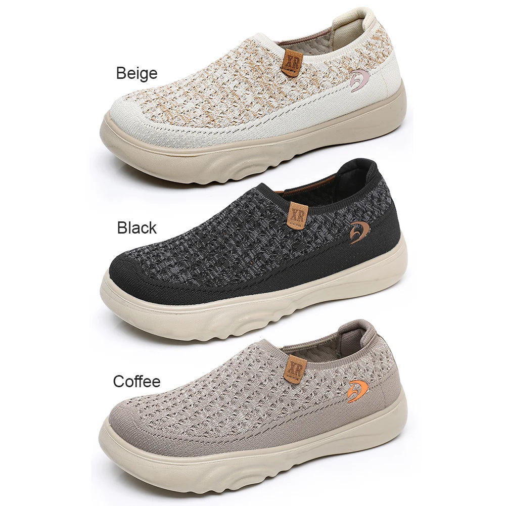 Women Anti Slip Casual Travel Shoes Breathable Lightweight Walking Loafers Round Toe Comfortable Boat Shoes for Outdoor Travel