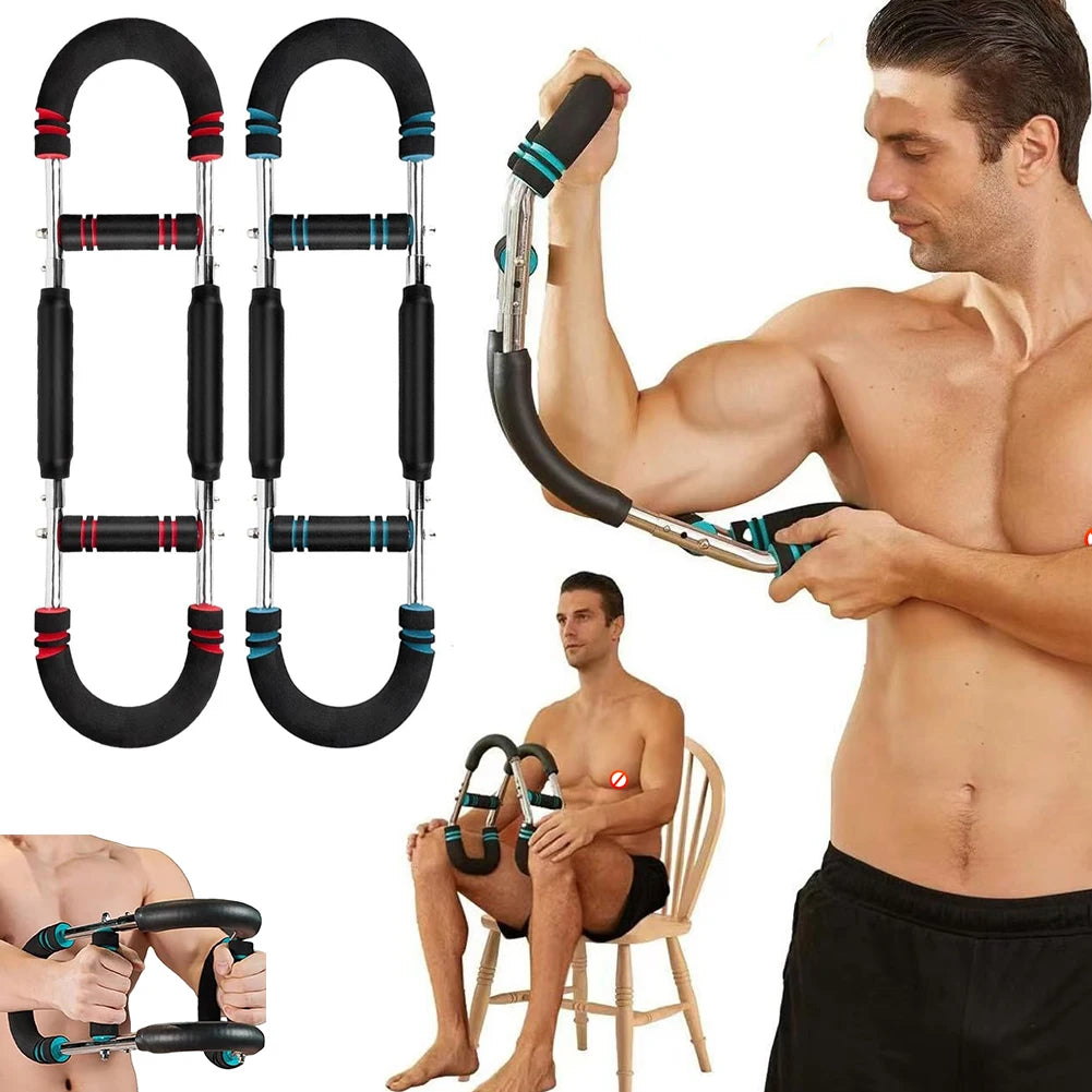 Twister Arm Trainer Adjustable Chest Workout Equipment U-Shaped Power Twist Arm Trainer Twister Arm Exerciser Fitness Anywhere