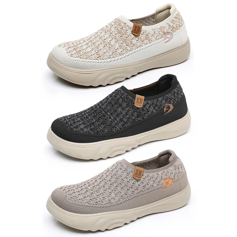 Women Anti Slip Casual Travel Shoes Breathable Lightweight Walking Loafers Round Toe Comfortable Boat Shoes for Outdoor Travel